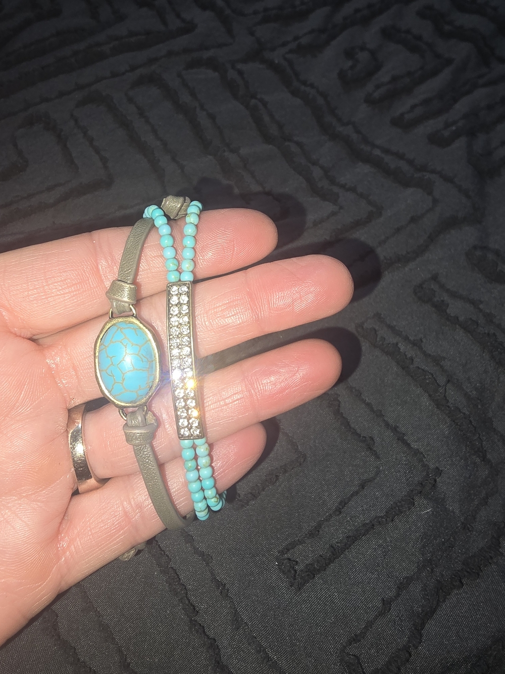 Turquoise Beaded Multi-Strand Women’s Bracelet